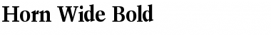 Horn Wide Bold Font