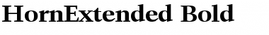 HornExtended Bold Font