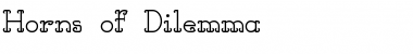 Horns of Dilemma Regular Font