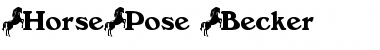 HorsePose Becker Normal Font