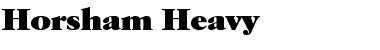 Horsham-Heavy Regular Font