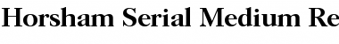 Horsham-Serial-Medium Regular Font