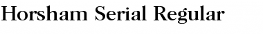 Horsham-Serial Regular Font
