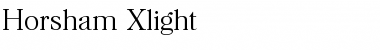 Horsham-Xlight Regular Font