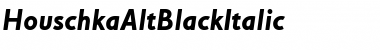 HouschkaAltBlackItalic Font