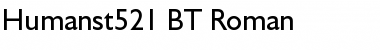 Humanst521 BT Font