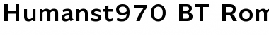 Humanst970 BT Font