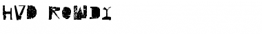 Download HVD Rowdy Font Download HVD Rowdy Font