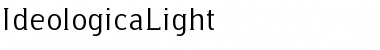 IdeologicaLight Regular Font