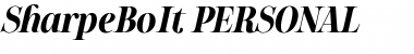 Sharpe PERSONAL Bold Italic Font