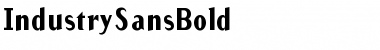 IndustrySansBold Medium Font