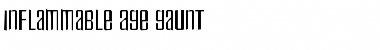 Inflammable Age Gaunt Regular Font