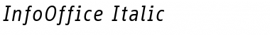 InfoOffice Italic Font