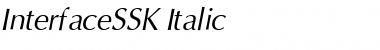 InterfaceSSK Italic Font