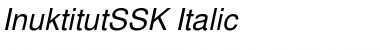 InuktitutSSK Italic Font