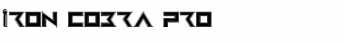 Iron Cobra Pro Font