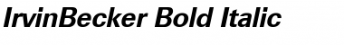 IrvinBecker Bold Italic Font