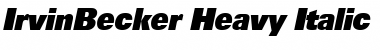 IrvinBecker-Heavy Font