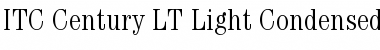 ITCCentury LT LightCond Font