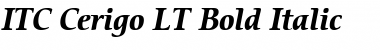 ITCCerigo LT Book Font