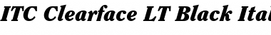 Clearface LT Bold Bold Italic Font