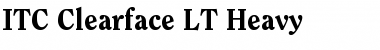 Clearface LT Regular Bold Font