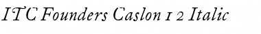 FCaslon 12 ITC Italic