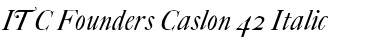 FCaslon 42 ITC Italic