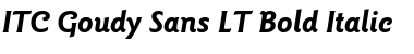 GoudySans LT Medium Bold Italic