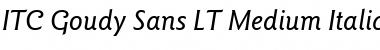 GoudySans LT Medium Font