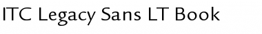 ITCLegacySans LT Book Regular Font