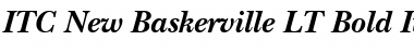 NewBaskerville LT Bold Italic Font