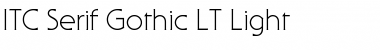 SerifGothic LT Light Regular Font