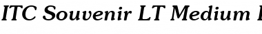 Souvenir LT Medium Italic