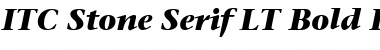 StoneSerif LT Bold Italic