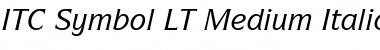 Symbol LT Medium Italic Font