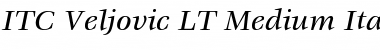 Veljovic LT Medium Italic