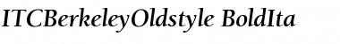 ITCBerkeleyOldstyle BoldItalic Font
