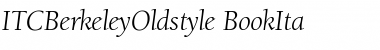 ITCBerkeleyOldstyle-Book BookItalic Font