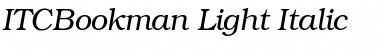 ITCBookman-Light LightItalic