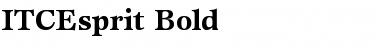 ITCEsprit Bold Font