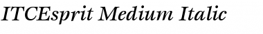 ITCEsprit-Medium MediumItalic