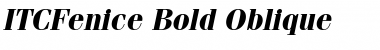 ITCFenice BoldItalic Font