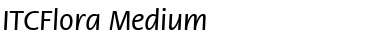 ITCFlora-Medium MediumItalic Font