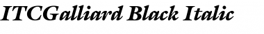 ITCGalliard-Black BlackItalic Font