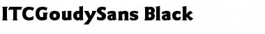 ITCGoudySans-Black Font