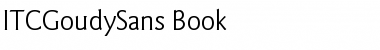 ITCGoudySans-Book Font ITCGoudySans-Book Font
