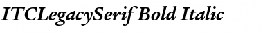 ITCLegacySerif BoldItalic Font