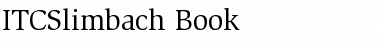 ITCSlimbach-Book Book Font