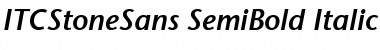 ITCStoneSans-SemiBold Semi BoldItalic Font